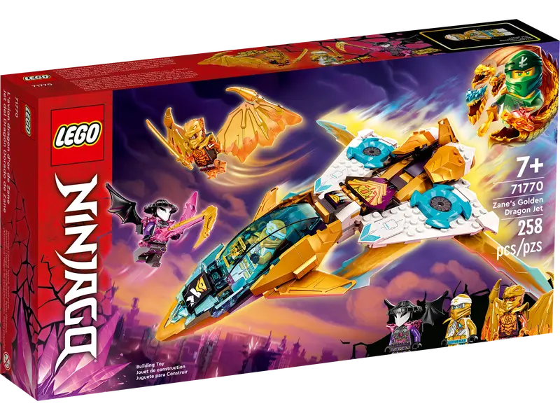 LEGO NinjaGo - 71770 - Zane's Golden Dragon Jet - USAGÉ / USED
