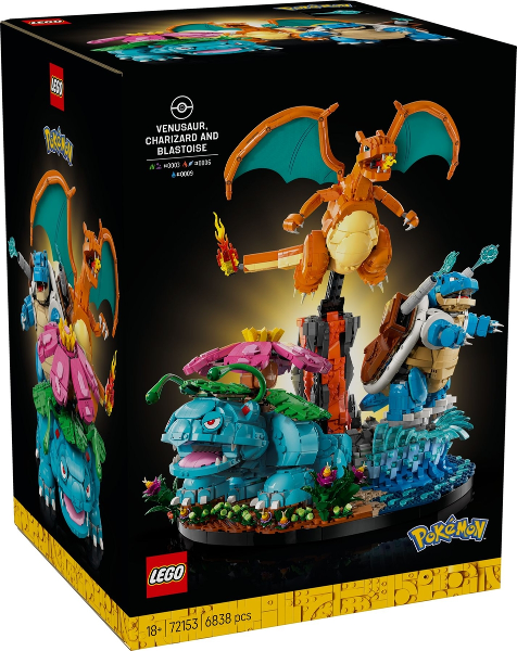 LEGO Pokémon - 72153 - Venusaur, Charizard and Blastoise