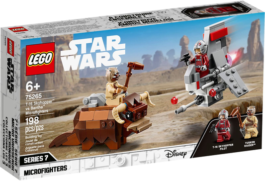 LEGO - Star Wars - 75265 - Microfighters T-16 Skyhopper contre Bantha