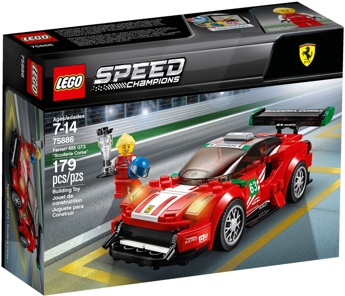 LEGO Speed Champions - 75886 - Ferrari 488 GT3 "Scuderia Corsa" - USAGÉ / USED