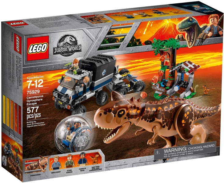 LEGO - Jurassic World - 75929 - Carnotaurus Gyrosphere Escape