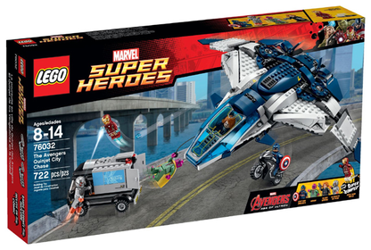 LEGO Marvel - 76032 - La poursuite du Quinjet des Avengers - Boite ouverte / sacs scellés