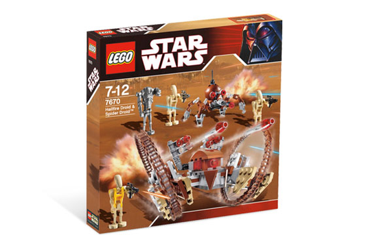 LEGO Star Wars - 7670 - Hailfire Droid & Spider Droid - USAGÉ/USED