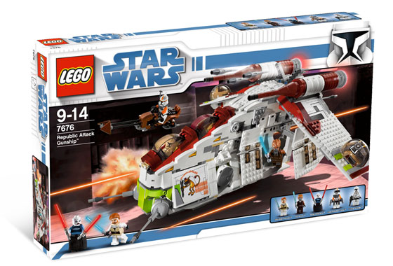 Lego Star Wars - 7676 - Republic Attack Gunship - USED / USAGÉ