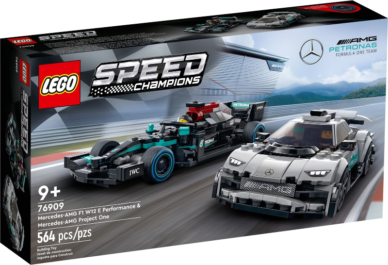 LEGO Speed ​​Champions - 76909 - Mercedes-AMG F1 W12 E Performance &amp; Mercedes-AMG Project One - USAGÉ / USED