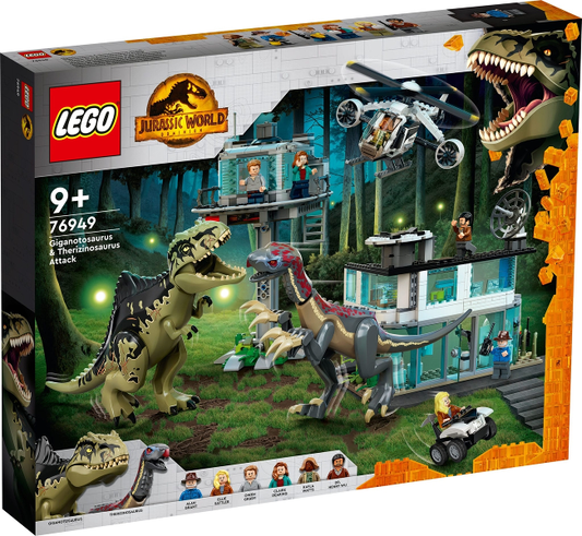 LEGO - Jurassic World - 76949 - L'attaque du Giganotosaure et du Thérizinosaure