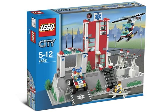 LEGO City - 7892 - Hospital - USAGÉ/USED