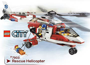 Lego City 7903 - L'hélicoptère de sauvetage