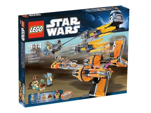 LEGO Star Wars - 7962 - Anakin's & Sebulba's Podracers - USAGÉ/USED