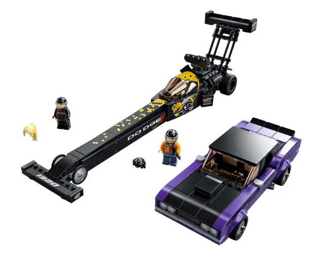 LEGO Speed Champions - 76904 - Mopar Dodge//SRT Top Fuel Dragster and 1970 Dodge Challenger T/A USED/USAGÉ