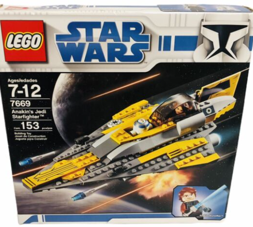 LEGO Star Wars - 7669 - Anakin's Jedi Starfighter, Clone Wars White Box -  USED / USAGÉ