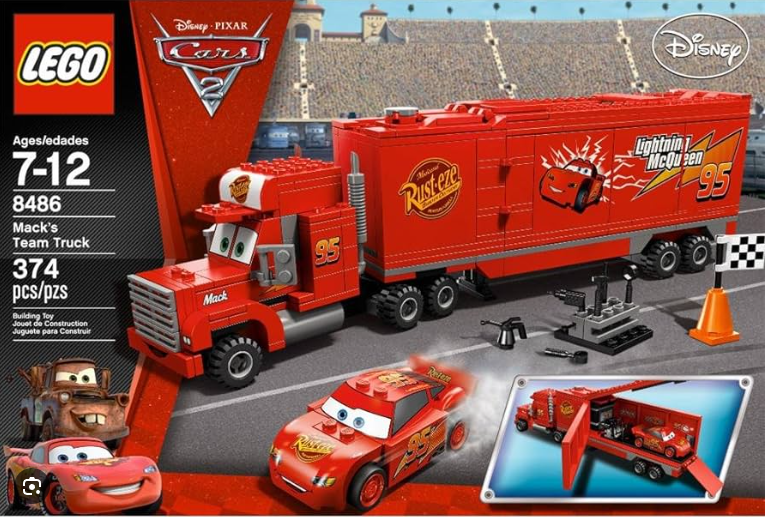 LEGO Cars - 8486 - Le camion de l'équipe Mack - USAGÉ / USED