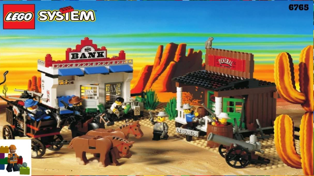 LEGO Western - 6765 - Gold City Junction - USAGÉ / USED