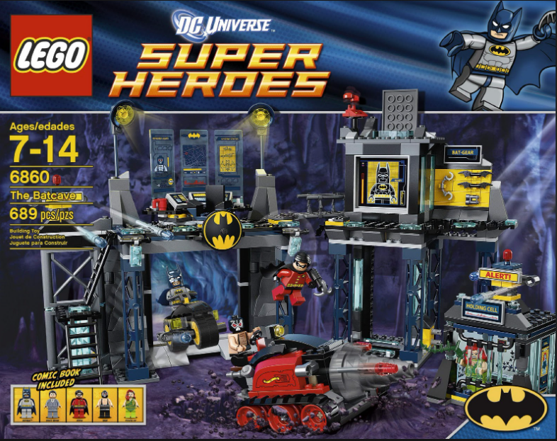 LEGO DC - 6860 - La Batcave - USAGÉ / USED