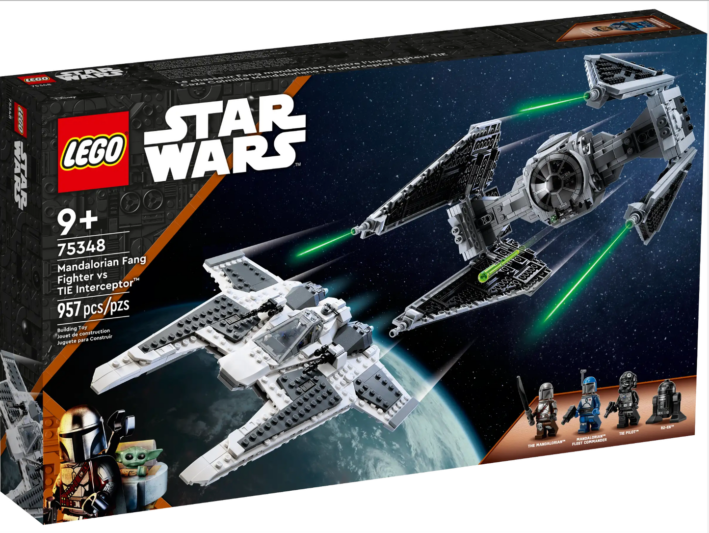 LEGO Star Wars - 75348 - Mandalorian Fang Fighter vs. TIE Interceptor™