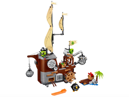 LEGO The Angry Bird Movie - 75825 - Le bateau pirate Piggy UTILISÉ / USAGÉ