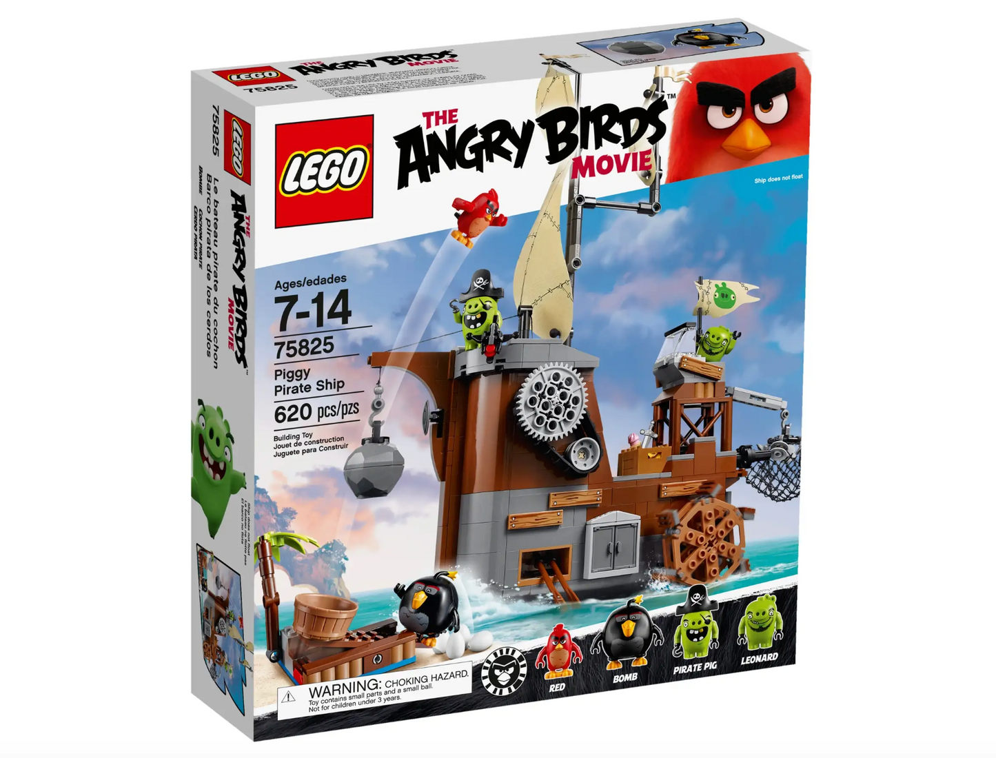 LEGO The Angry Bird Movie - 75825 - Le bateau pirate Piggy UTILISÉ / USAGÉ