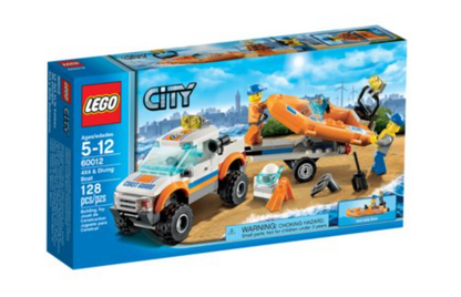 LEGO CITY - 60012 - 4X4 et bateau de plongée