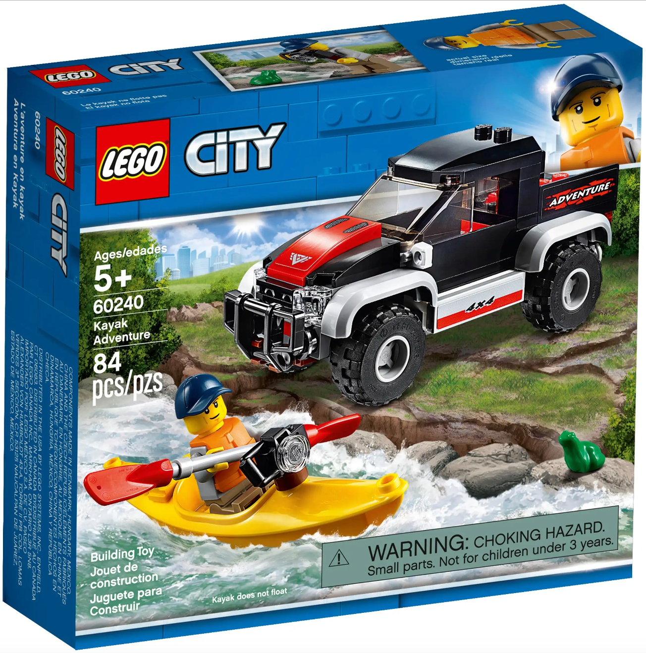 LEGO CITY - 60240 - L'aventure en kayak