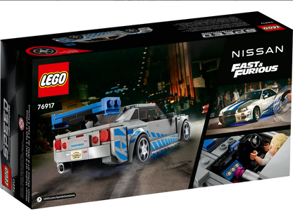 LEGO Speed Champions - 76917 - 2 Fast 2 Furious Nissan Skyline GT-R (R34) - Boîte Endommagée