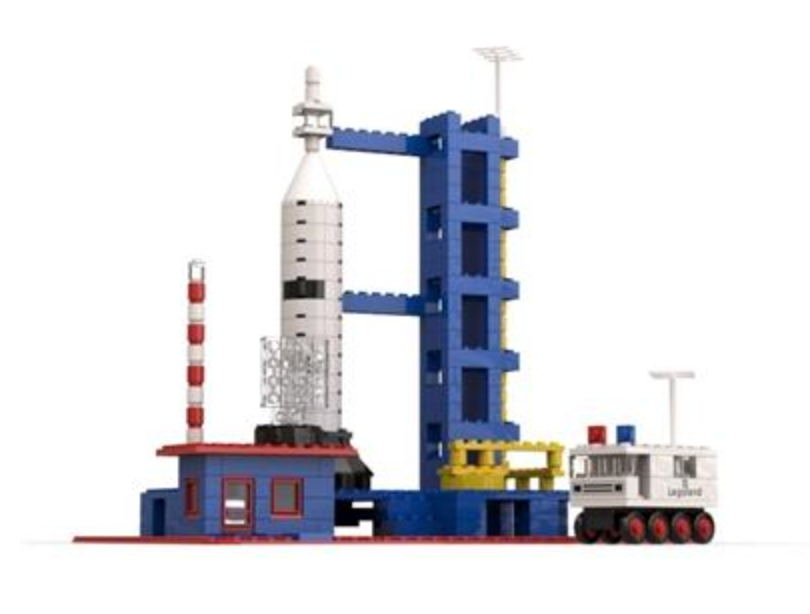 LEGO Legoland - 358 - Base de fusée USAGE/USAGÉ