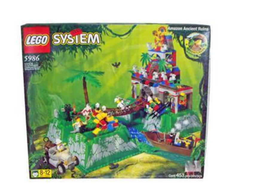 LEGO System - 5986 - Ruines antiques de la jungle amazonienne des aventuriers USED/USAGÉ