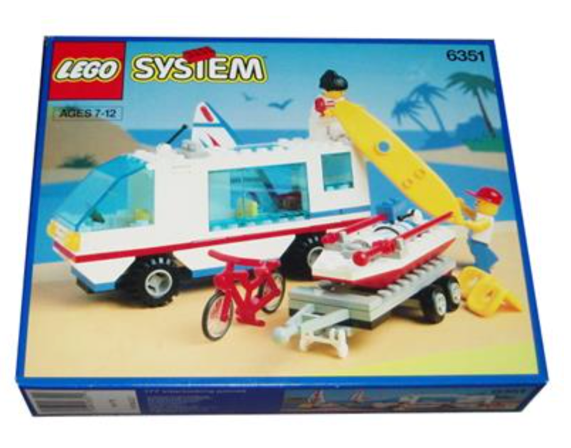 LEGO System - 6351 - Camping-car Surf N' Sail UTILISÉ