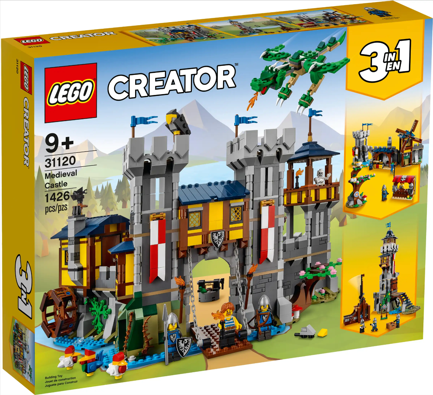 LEGO Creator - 31120 - Château médiéval - BOITE OUVERTE SACS SCELLÉS