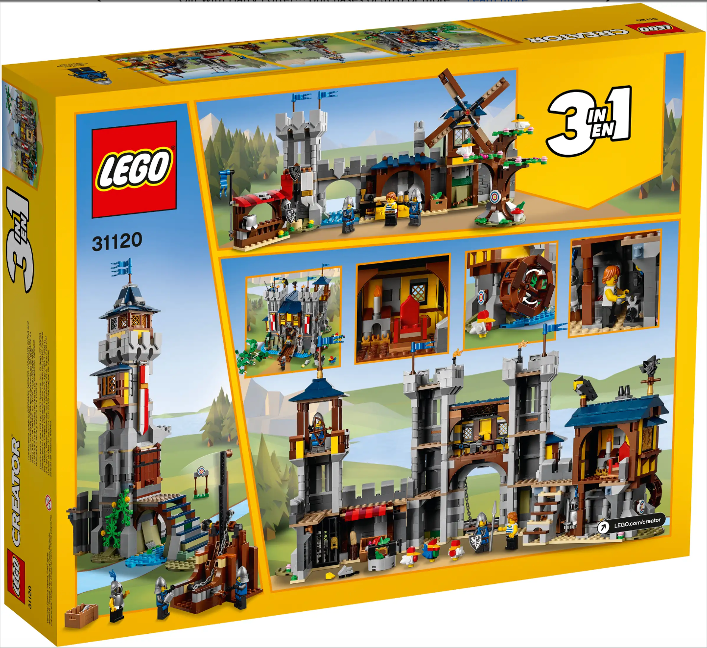LEGO Creator - 31120 - Château médiéval - BOITE OUVERTE SACS SCELLÉS