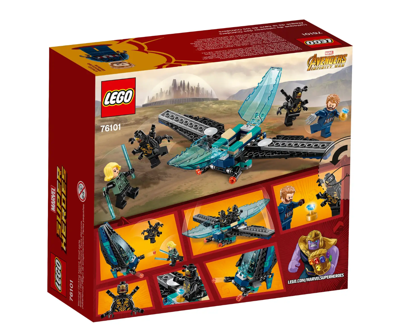 LEGO Marvel - 76101 - L'attaque du vaisseau Outrider