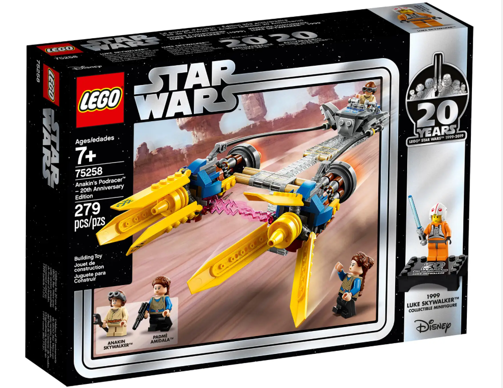 LEGO Star Wars - 75258 - Le Podracer™ d'Anakin – Édition 20e anniversaire