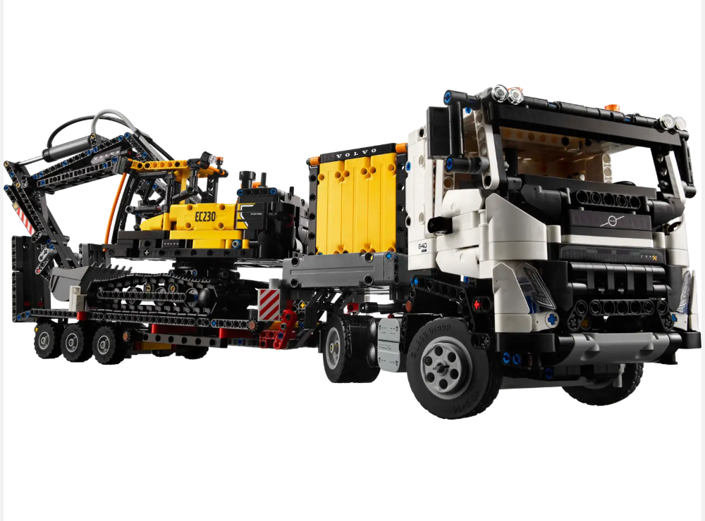 LEGO Technic - 42175 - Camion Volvo FMX et excavatrice électrique EC230