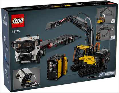 LEGO Technic - 42175 - Camion Volvo FMX et excavatrice électrique EC230