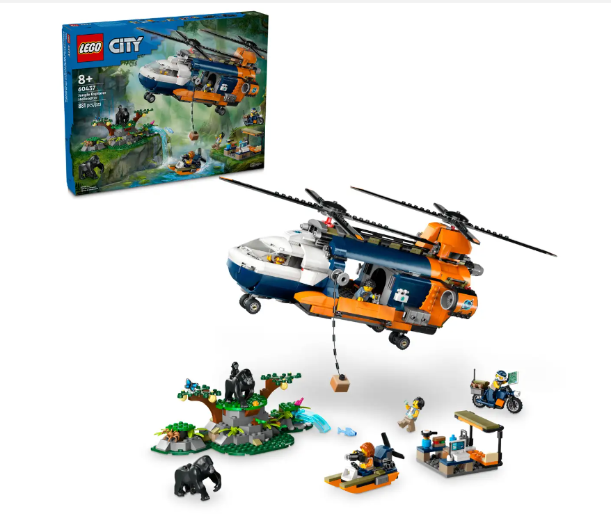 LEGO City - 60437 - Jungle Explorer Helicopter at Base Camp