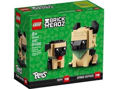 LEGO Brickheadz - 40440 - Pets German Shepherd - Boîte Endommagée