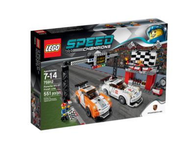 LEGO Speed ​​Champion - 75912 - Ligne d'arrivée de la Porsche 911 GT