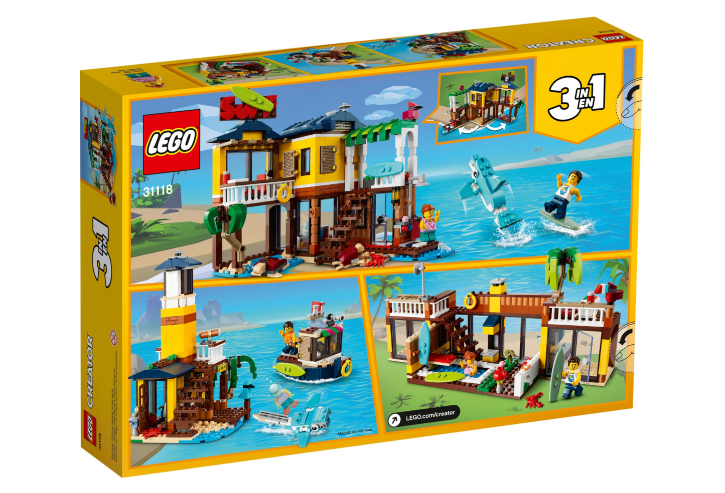 LEGO Creator - 31118 - La maison de plage du surfeur