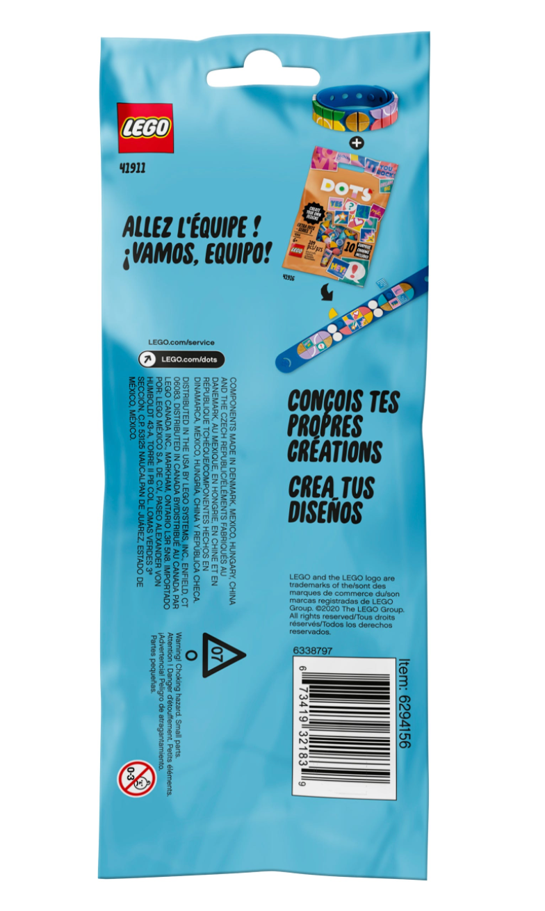 LEGO DOTS - 41911 - Go Team! Bracelet