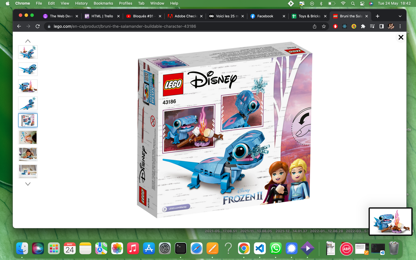 LEGO DISNEY - 43186 - Bruni the Salamander Buildable Character
