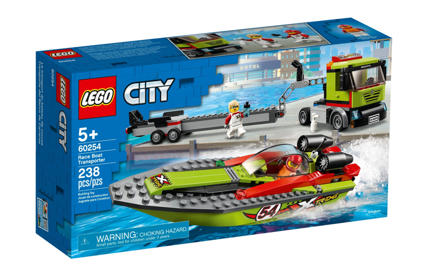 LEGO CITY  - 60254 - Race Boat Transporter