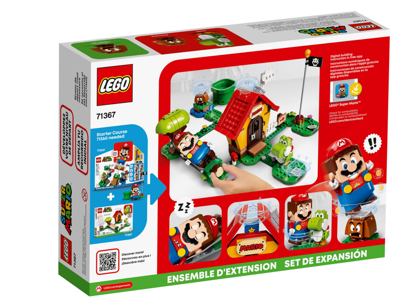 LEGO Super Mario - 71367 - Ensemble d'extension La maison de Mario et Yoshi