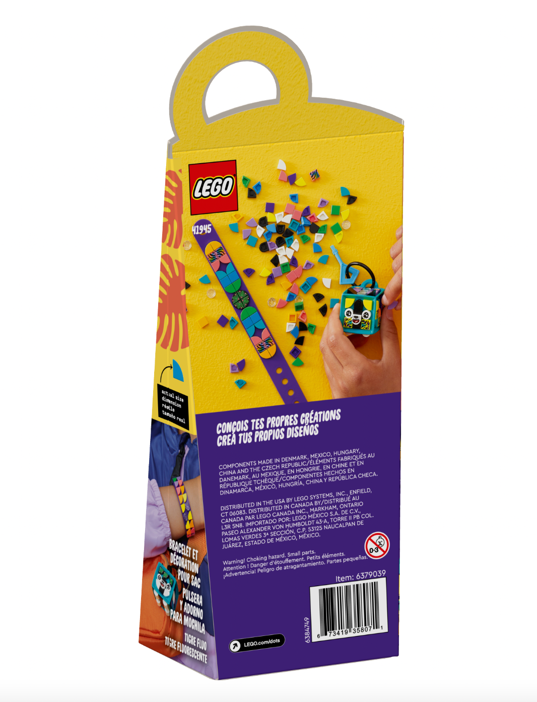 LEGO DOTS - 41945 - Neon Tiger Bracelet & Bag Tag
