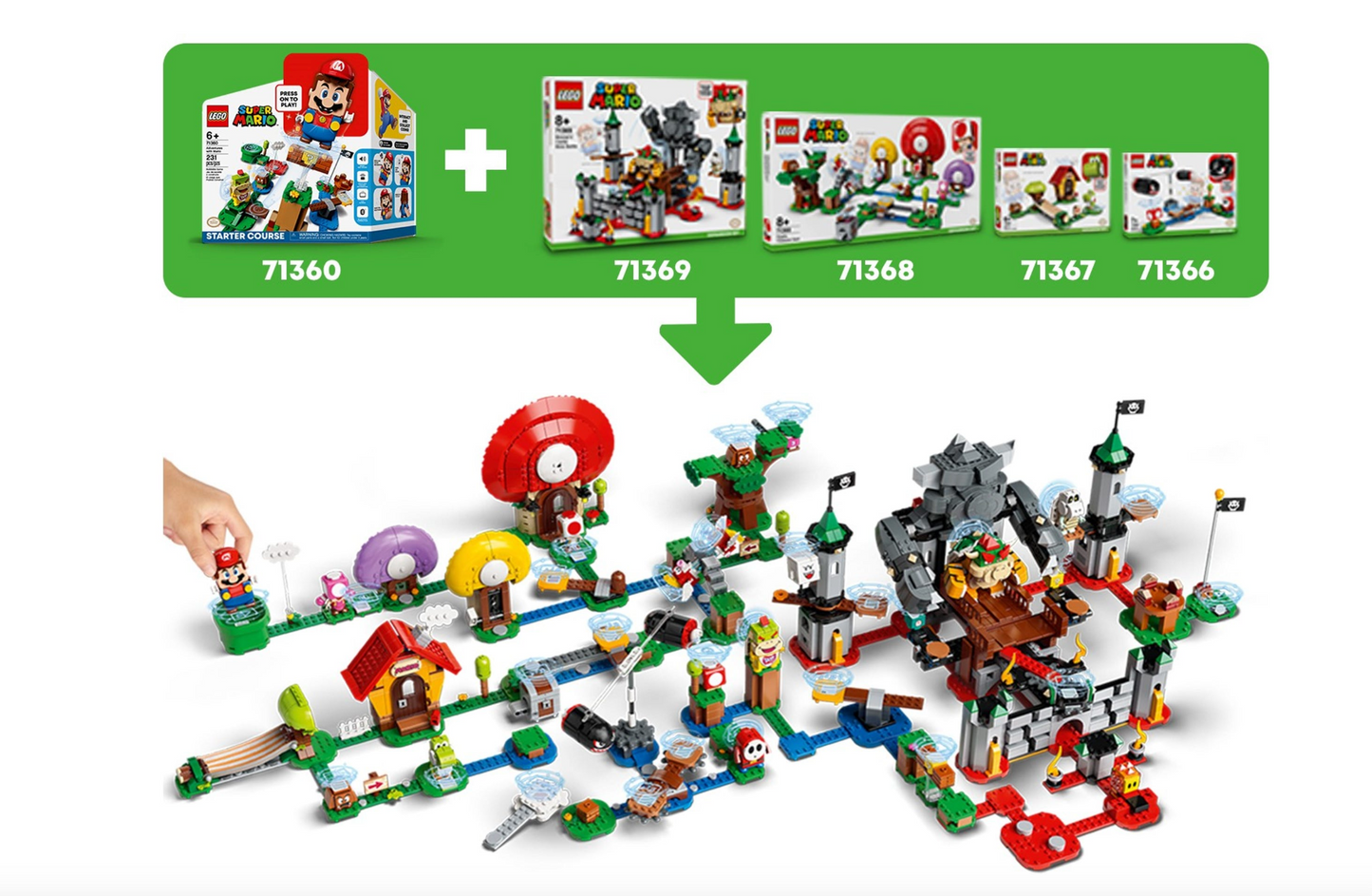 LEGO Super Mario - 71376 - Ensemble d'extension Thwomp Drop