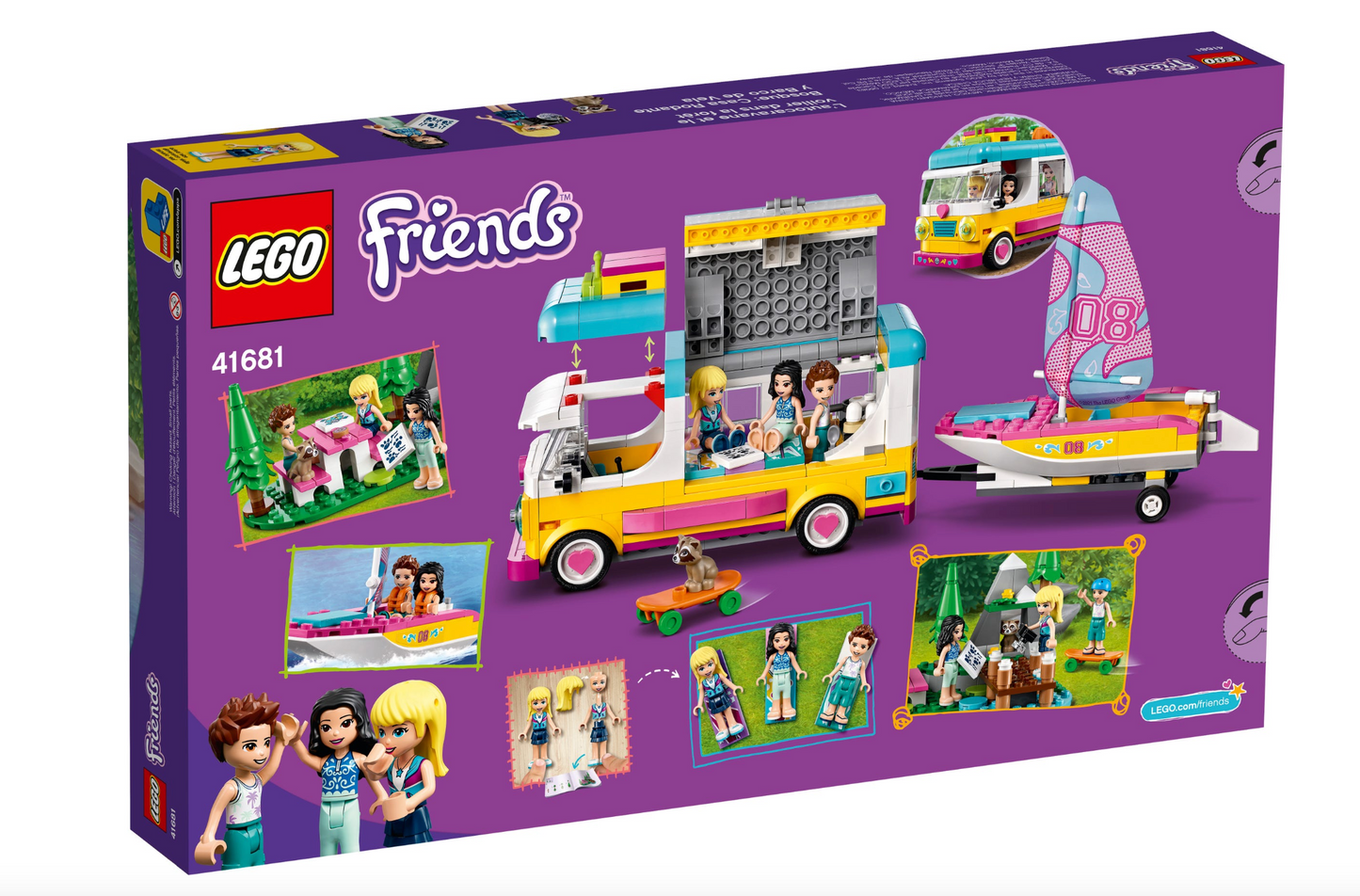 LEGO Friends - 41681 - Forest Camper Van and Sailboat