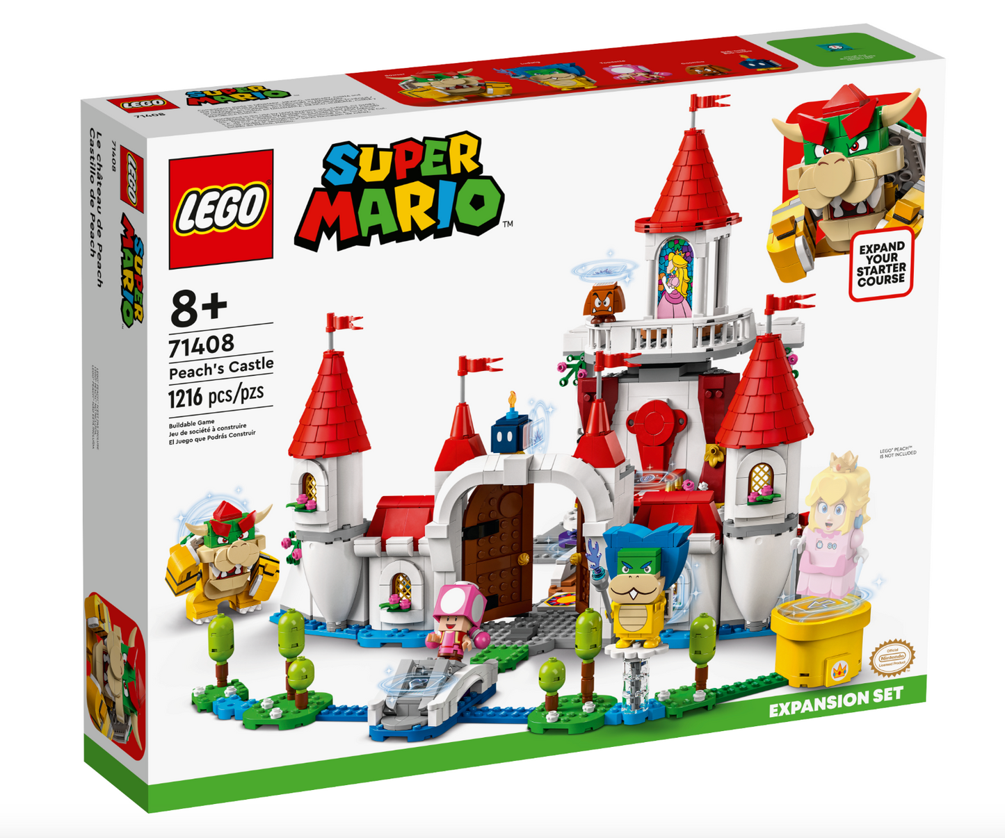 LEGO - SUPER MARIO - 71408 - Peach’s Castle Expansion Set - USAGÉ / USED