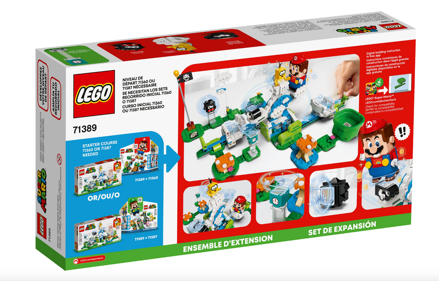 LEGO SUPER MARIO - 71389 - Ensemble d'extension Lakitu Sky World