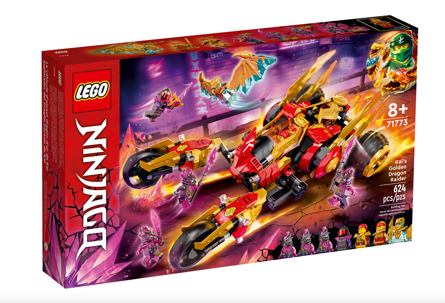 LEGO NINJAGO- 71773 - Kai’s Golden Dragon Raider