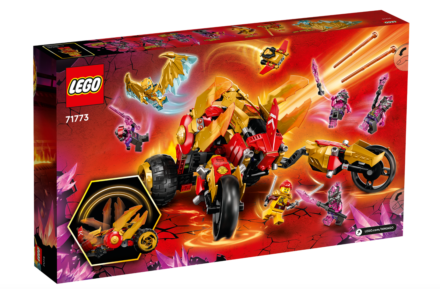 LEGO NINJAGO- 71773 - Kai’s Golden Dragon Raider