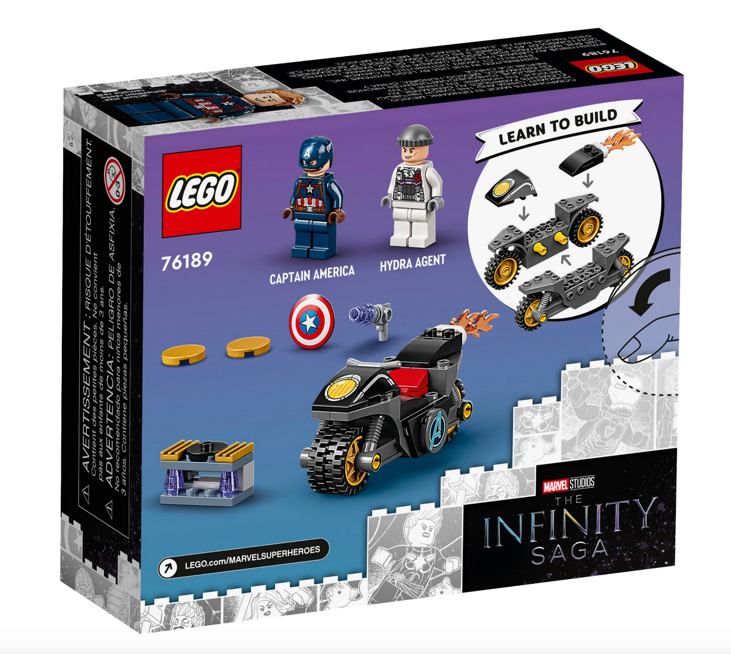 LEGO MARVEL - 76189 - La confrontation entre Captain America et Hydra