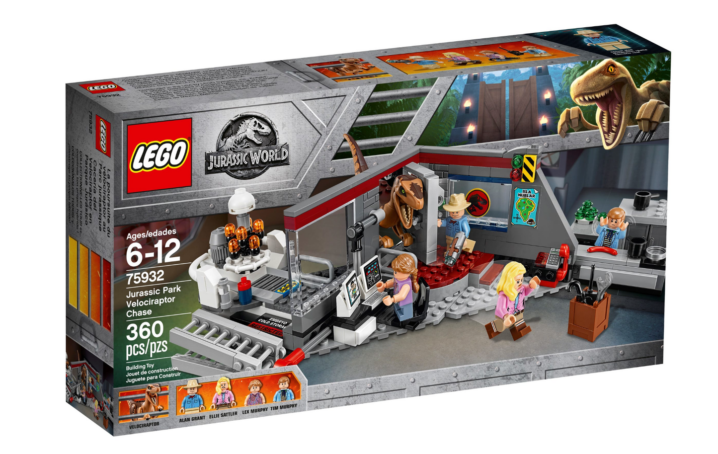 LEGO JURASSIC WORLD - 75932 - Jurassic Park Velociraptor Chase